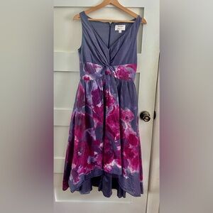 Lela Rose Silk Floral Dress